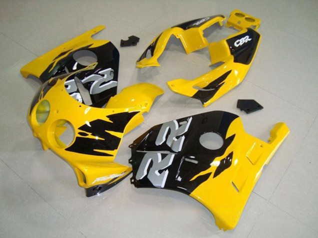 1990-1998 Honda CBR250RR MC22 Motorcycle Fairing - Yellow Glossy Black Canada Websites