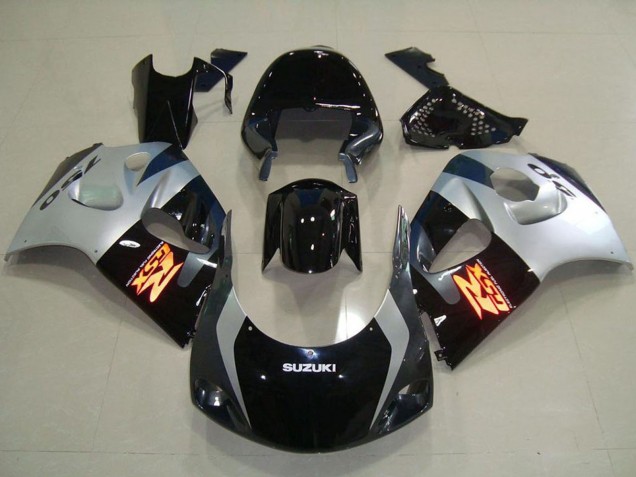 1996-2000 Suzuki GSXR 750 Abs Motorcycle Fairings - Glossy Black Silver Canada Websites