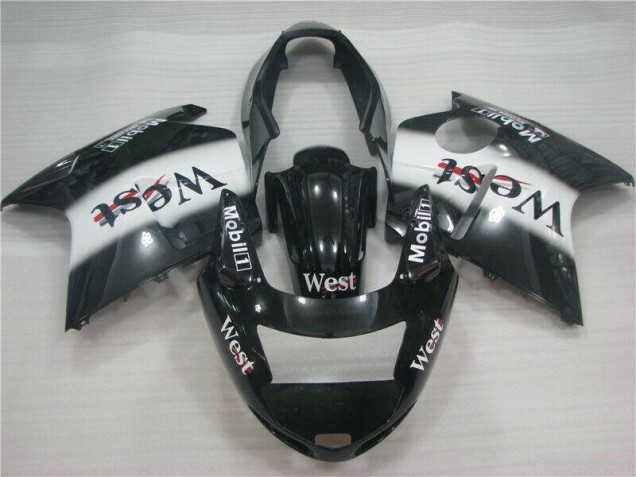 1996-2007 Honda CBR1100XX Blackbird Motorcycle Fairings - Glossy Black White West Canada Websites