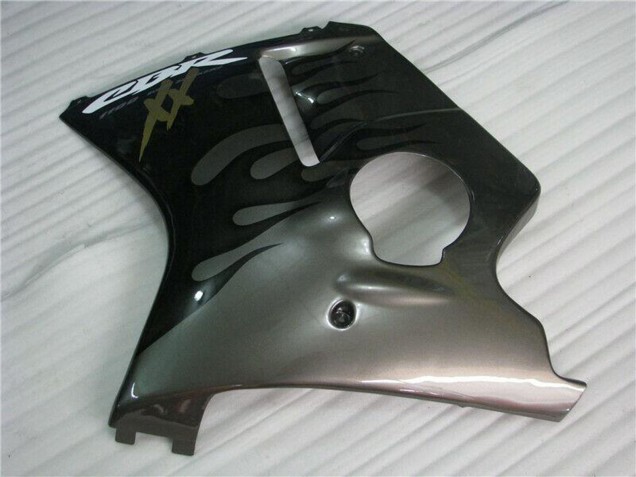1996-2007 Honda CBR1100XX Blackbird Motorcycle Fairings - Glossy Black Silver Flame Canada Websites