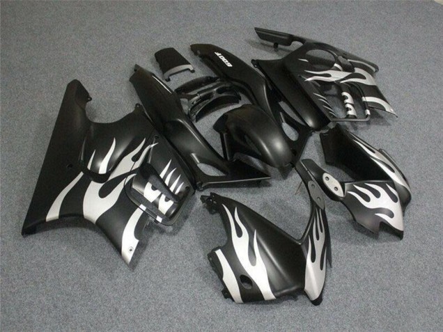 1995-1996 Honda CBR600 F3 Motorcycle Fairings - White Matte Black Flame Canada Websites