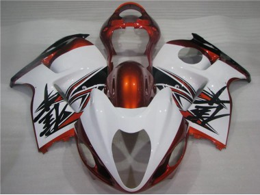 1996-2007 Suzuki GSXR 1300 Hayabusa Motorcycle Fairings - White Orange Black Canada Websites