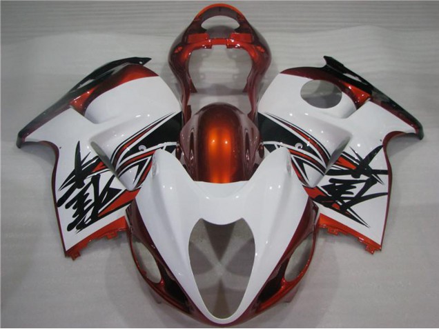 1996-2007 Suzuki GSXR 1300 Hayabusa Motorcycle Fairings - White Orange Black Canada Websites