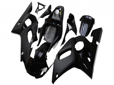 1998-2002 Yamaha YZF R6 Motorcycle Fairings - Glossy Black Matte Black Canada Websites