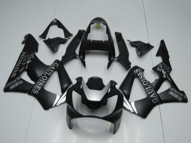 2000-2001 Honda CBR900RR 929 Motorcycle Fairings - Matte Black Silver Cauloises Canada Websites