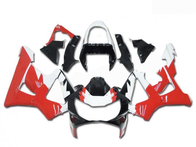 2000-2001 Honda CBR900RR 929RR Motorcycle Fairings - White Red Glossy Black Canada Websites