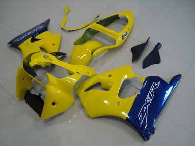 2000-2002 Kawasaki ZX6R Motorcycle Fairings - Yellow Blue Canada Websites