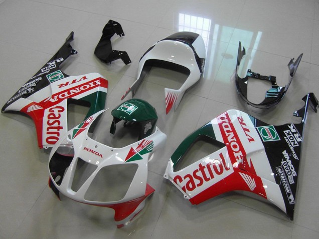 2000-2006 Honda VTR1000 Bike Fairings - White Red Green Glossy Black Castrol Canada Websites