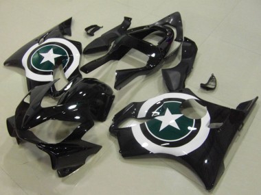 2001-2003 Honda CBR600 F4i Motorcycle Fairings - White Glossy Black Star Canada Websites