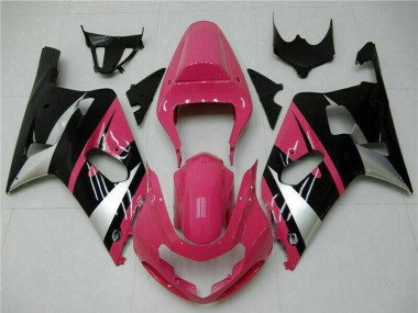 2001-2003 Suzuki GSXR 600/750 Motorcycle Fairings - Pink Silver Glossy Black Canada Websites