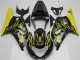 2001-2003 Suzuki GSXR 600/750 Motorcycle Fairings - Glossy Black Yellow Flame Canada Websites