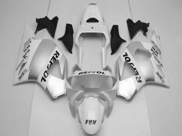 2002-2003 Honda CBR900RR 954RR Motorcycle Fairings - White Silver Black Repsol Canada Websites