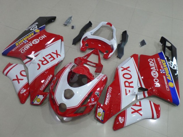 2003-2004 Ducati 999 Motorcycle Fairings - White Red Blue Glossy Black Xerox OEM Style Canada Websites