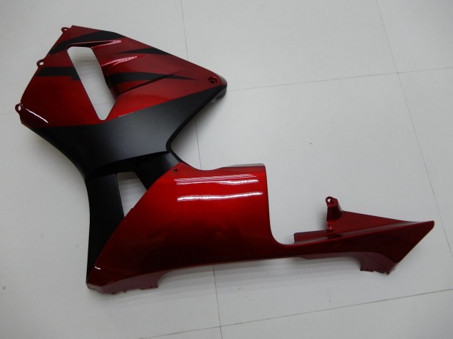 2003-2004 Honda CBR600RR Motorcycle Fairings - Red Matte Black Stripe Canada Websites
