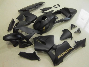 2003-2004 Honda CBR600RR Motorcycle Fairings - Matte Black Gold Decal Canada Websites