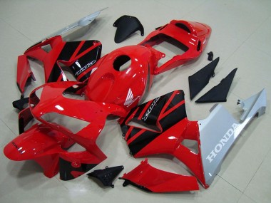 2003-2004 Honda CBR600RR Motorcycle Fairings - Red Silver Glossy Black Canada Websites