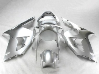 2003-2004 Kawasaki ZX6R Motorcycle Fairing Kits - Silver Canada Websites