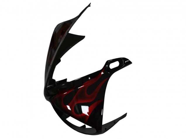 2003-2004 Yamaha YZF R6 Motorcycle Fairing - Glossy Black Red Flame Canada Websites