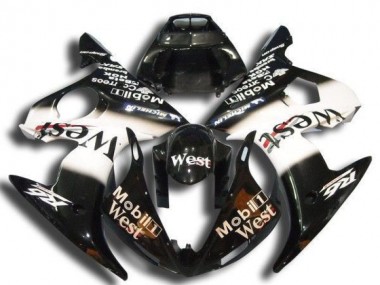 2003-2004 Yamaha YZF R6 Motorcycle Fairings - Glossy Black White Mobil West Michelin Canada Websites