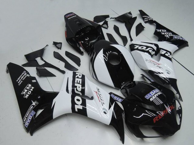 2004-2005 Honda CBR1000RR Motorcycle Fairings - White Glossy Black Repsol Canada Websites