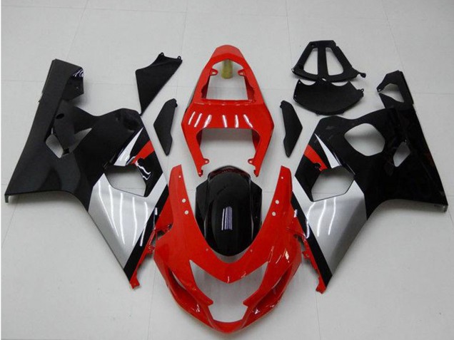2004-2005 Suzuki GSXR 600/750 Motorcycle Fairings - Red Silver Black Canada Websites