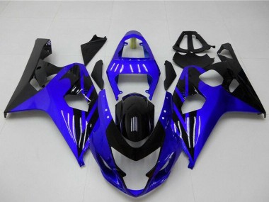 2004-2005 Suzuki GSXR 600/750 Motorcycle Fairings - Blue Glossy Black Canada Websites