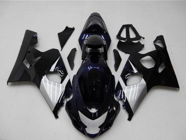 2004-2005 Suzuki GSXR 600/750 Motorcycle Fairings - Glossy Black Silver Blue Canada Websites