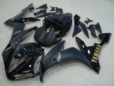 2004-2006 Yamaha YZF R1 Motorcycle Fairings - Glossy Black Matte Black Gold Canada Websites