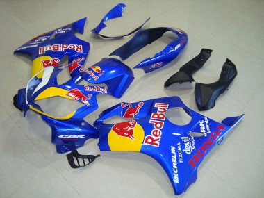 2004-2007 Honda CBR600 F4i Motorcycle Fairings - Blue Yellow Red Bull Canada Websites