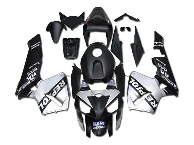 2005-2006 Honda CBR600RR Motorcycle Fairings - Black Silver Repsol Canada Websites