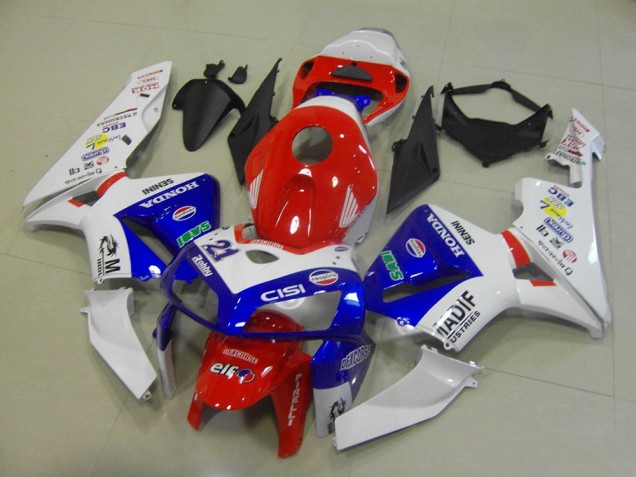 2005-2006 Honda CBR600RR Motorcycle Fairings - White Red Blue Madif Canada Websites