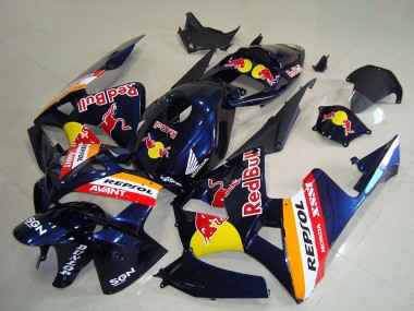 2005-2006 Honda CBR600RR Motorcycle Fairings - Dark Blue Orange Red Bull Repsol Canada Websites