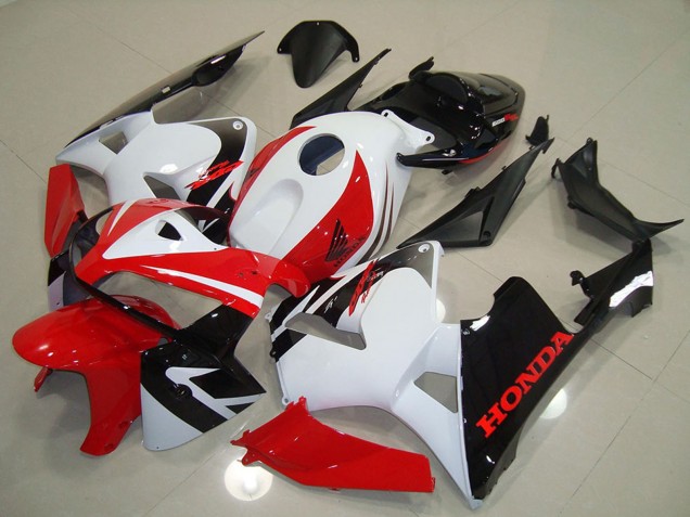 2005-2006 Honda CBR600RR Motorcycle Fairing - White Red Black Canada Websites