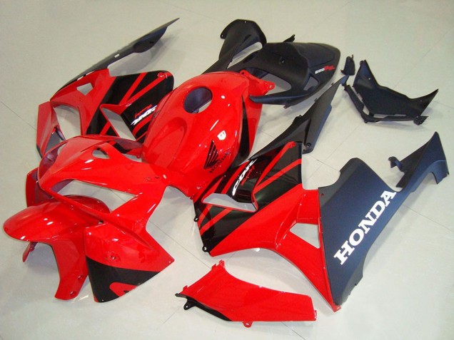 2005-2006 Honda CBR600RR Motorcycle Fairing Kits - Red Black Canada Websites