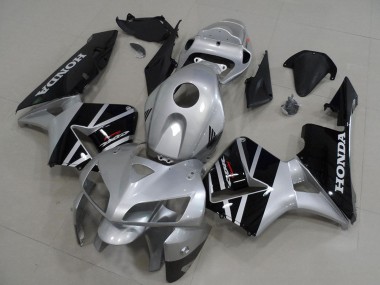 2005-2006 Honda CBR600RR Motorcycle Fairings - Silver Glossy Black Canada Websites