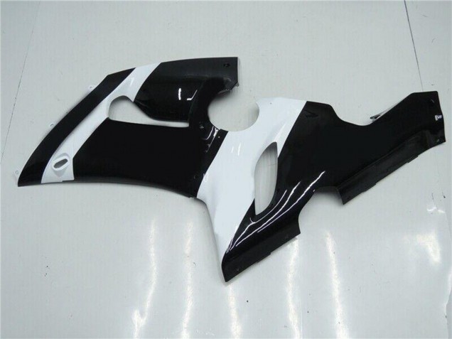 2005-2006 Kawasaki ZX6R Motorcycle Fairings - White Glossy Black Canada Websites