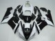 2005-2006 Kawasaki ZX6R Motorcycle Fairings - White Glossy Black Canada Websites