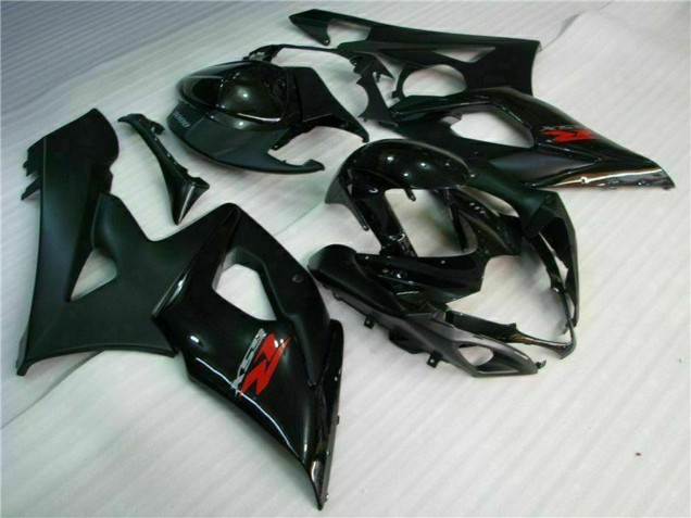 2005-2006 Suzuki GSXR 1000 Motorcycle Fairing - Glossy Black Matte Black Red Canada Websites