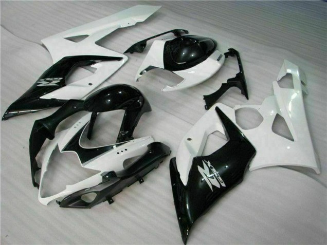 2005-2006 Suzuki GSXR 1000 Motorcycle Fairings - White Glossy Black Canada Websites
