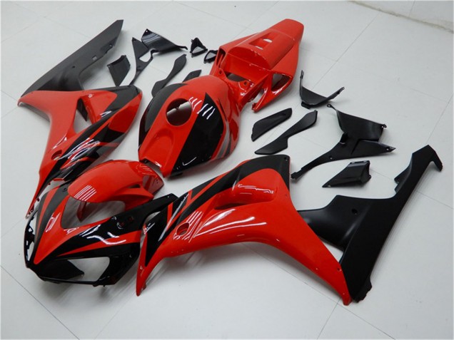 2006-2007 Honda CBR1000RR Motorcycle Fairings Kits - Red Glossy Black Canada Websites