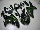 2006-2007 Kawasaki ZX10R Motorcycle Fairings - Glossy Black Green Flame Canada Websites