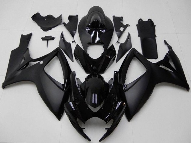 2006-2007 Suzuki GSXR 600/750 Motorcycle Fairings - Matte Black Glossy Black Canada Websites