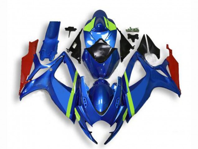 2006-2007 Suzuki GSXR 600/750 Motorcycle Fairings - Blue Green Red Canada Websites