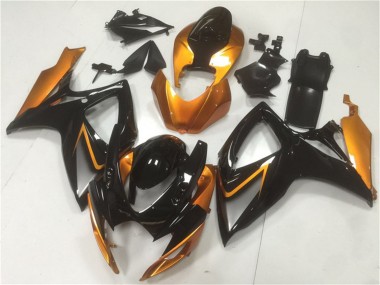 2006-2007 Suzuki GSXR 600/750 Motorcycle Fairings - Orange Glossy Black Canada Websites