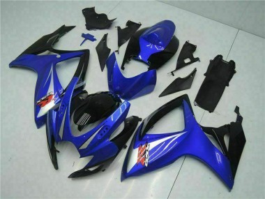 2006-2007 Suzuki GSXR 600/750 Motorcycle Fairings - Blue White Glossy Black Red Canada Websites