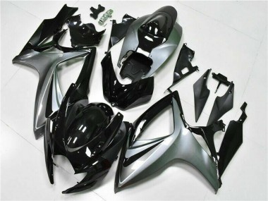 2006-2007 Suzuki GSXR 600/750 Motorcycle Fairings - Silver Glossy Black Canada Websites