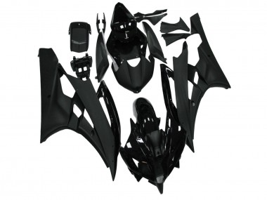 2006-2007 Yamaha YZF R6 Motorcycle Fairing - Glossy Black Matte Black Canada Websites