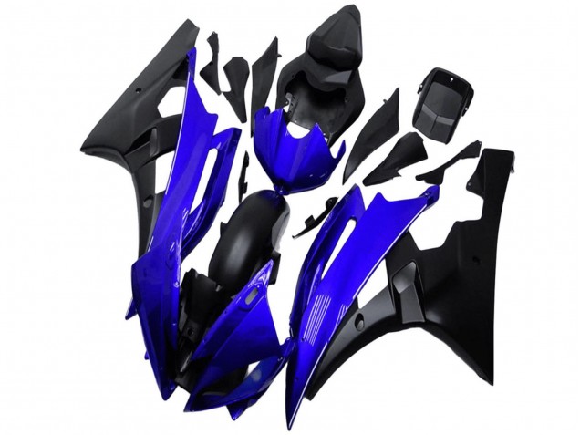 2006-2007 Yamaha YZF R6 Motorcycle Fairing - Blue Matte Black Canada Websites