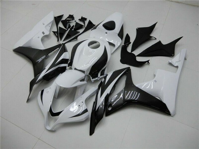 2007-2008 Honda CBR600RR Bike Fairings - White Glossy Black Canada Websites