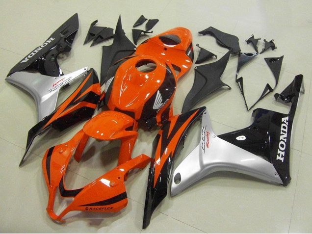 2007-2008 Honda CBR600RR Motorcycle Fairing - Silver Orange Glossy Black Canada Websites